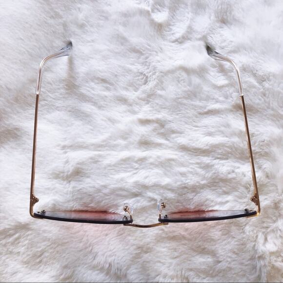 Miley Blue & Pink Gradient Heart Sunglasses - Picture 4 of 10